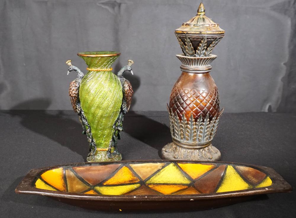 GROUP OF THREE DECORATIVE