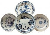 Group of Three Dutch Delft Blu