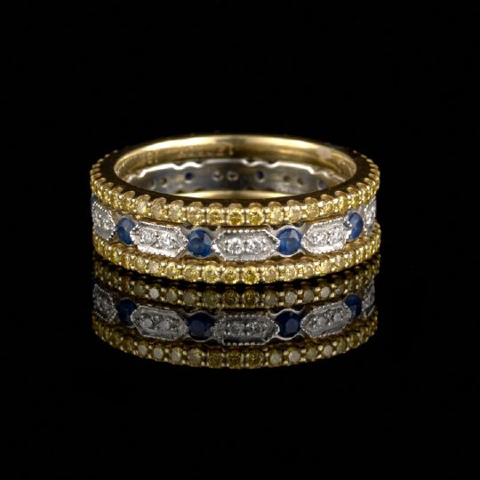 Group of Three Eighteen-Karat