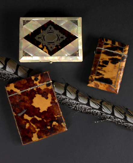 Group of Three English Calling Card