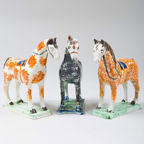 GROUP OF THREE ENGLISH CREAMWARE