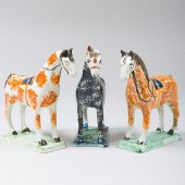 GROUP OF THREE ENGLISH CREAMWA