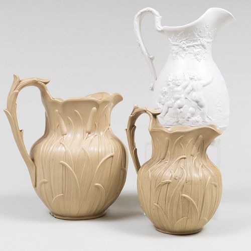 GROUP OF THREE ENGLISH DRABWARE