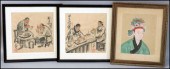 GROUP OF THREE FRAMED CHINESE