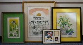 GROUP OF THREE FRAMED DECORATI