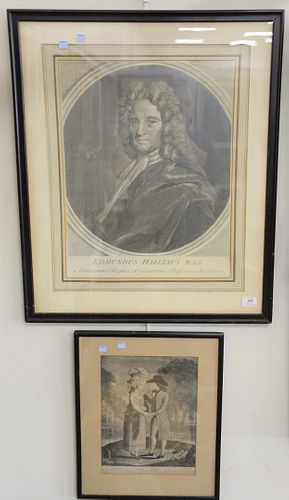 GROUP OF THREE FRAMED PRINTS,