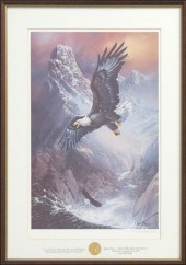 GROUP OF THREE FRAMED WESTERN