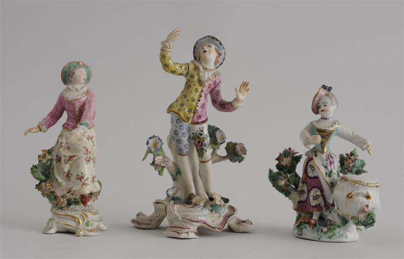 GROUP OF THREE GERMAN PORCELAIN
