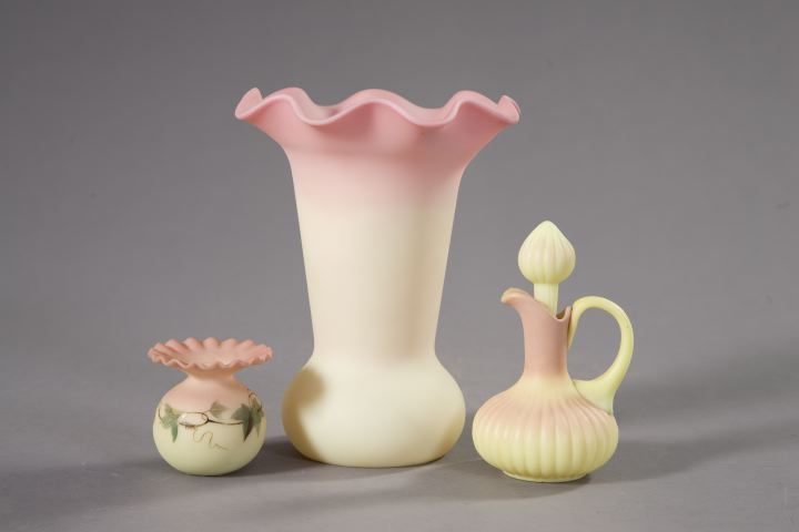 Group of Three Glass Items, 