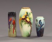 Group of Three Hand-Painted Am