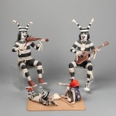 GROUP OF THREE HOPI FIGURES: P
