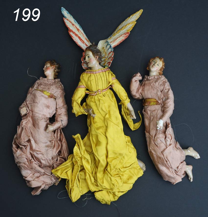 Group of Three Italian Creche