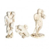 Group of Three Japanese Ivory
