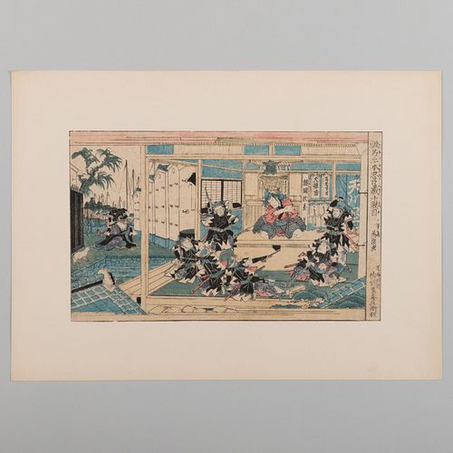 GROUP OF THREE JAPANESE WOODBLOCK