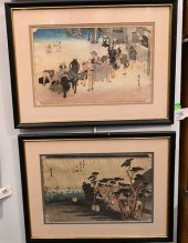 GROUP OF THREE JAPANESE WOODBL