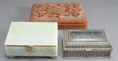 GROUP OF THREE JEWELRY BOXES:
