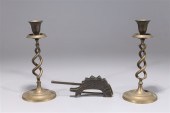 Group of three Korean metalwor