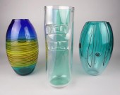 GROUP OF THREE LARGE MURANO VA