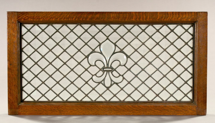 Group of Three Leaded Glass