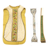 GROUP OF THREE LITURGICAL VEST