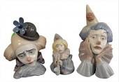 GROUP OF THREE LLADRO CLOWN FI