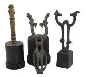 GROUP OF THREE LURISTAN BRONZE