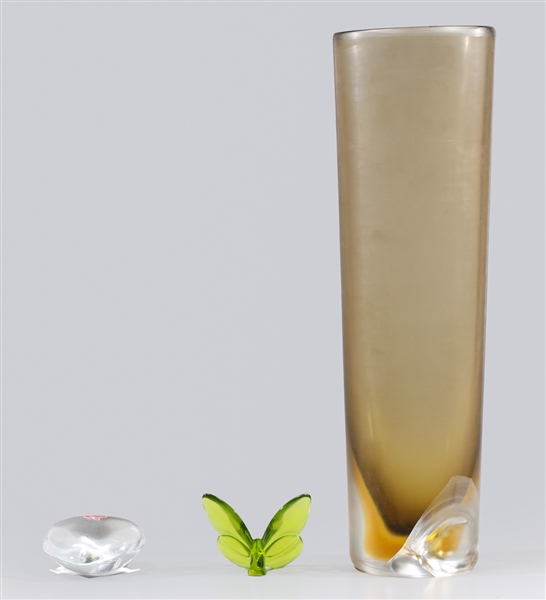 Group of three luxury glass
