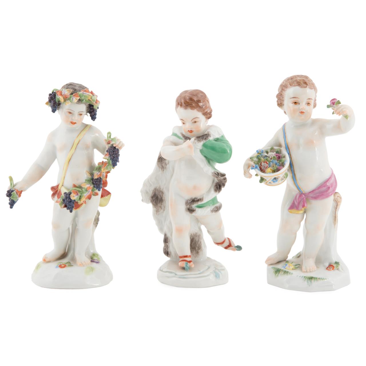GROUP OF THREE MEISSEN