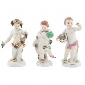 GROUP OF THREE MEISSEN ALLEGOR