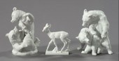 Group of Three Meissen Porcela
