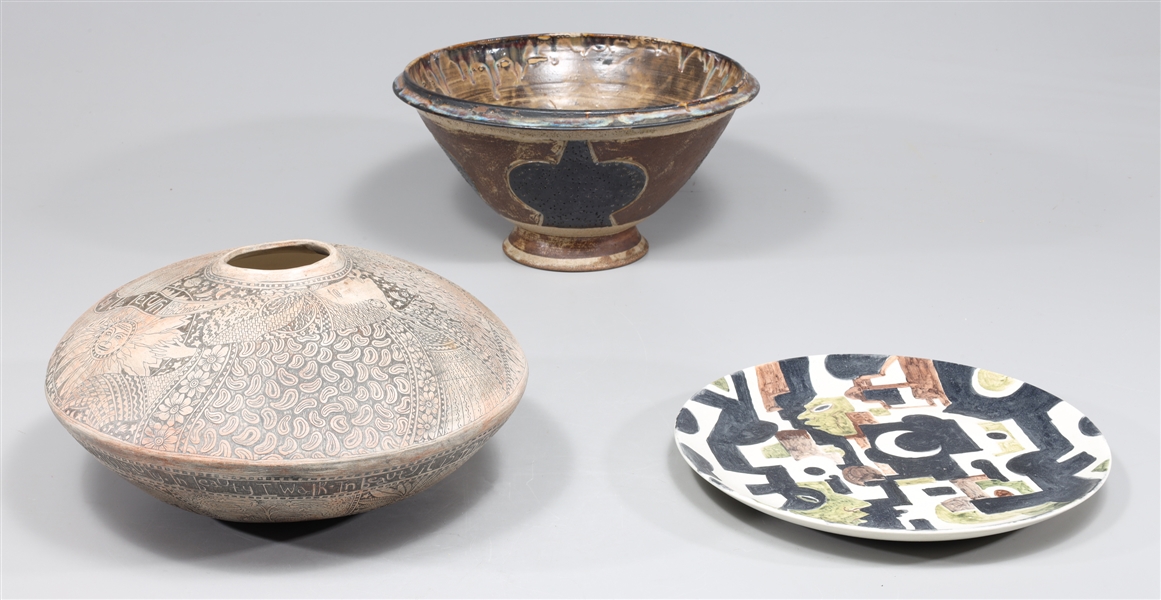 Group of three mid century studio