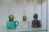 GROUP OF THREE MINIATURE GLASS