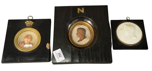 GROUP OF THREE NAPOLEONIC FRAMED