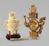 Group of Three Oriental Items,