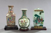 Group of Three Oriental Porcel