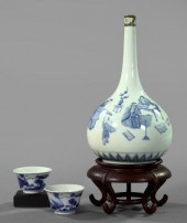 Group of Three Oriental Porcel
