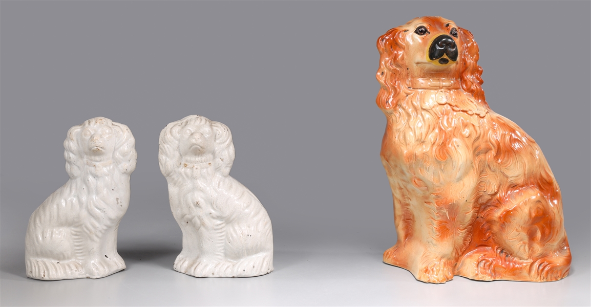 Group of three porcelain
