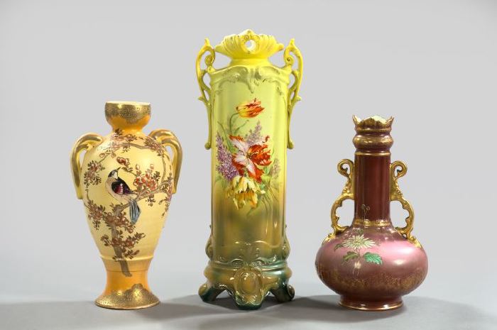 Group of Three Porcelain Vases, 