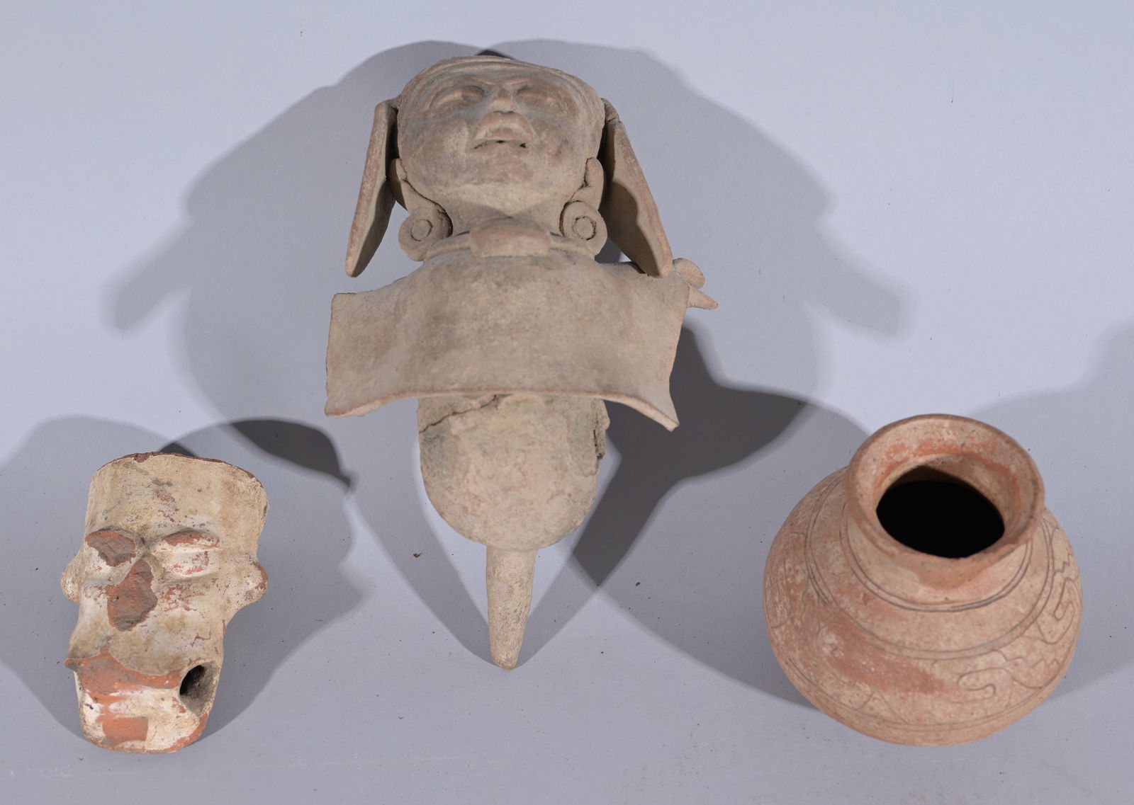 GROUP OF THREE PRE-COLUMBIAN