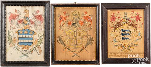 GROUP OF THREE PRINTED AND