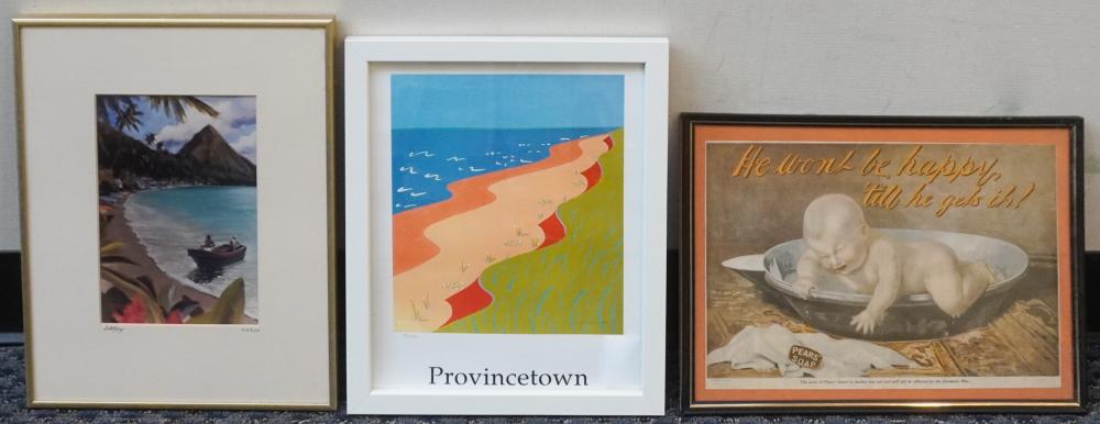 GROUP OF THREE PRINTS, ONE OF