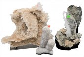 GROUP OF THREE ROCK CRYSTAL MI