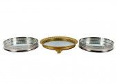 GROUP OF THREE ROUND TRAYSGrou