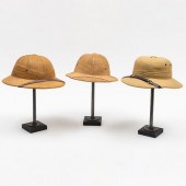 GROUP OF THREE SAFARI HATSIn p