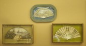Group of Three Shadowboxed Fan