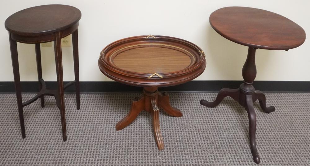 GROUP OF THREE SIDE TABLESGroup