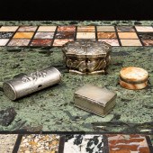 GROUP OF THREE SILVER BOXESCom