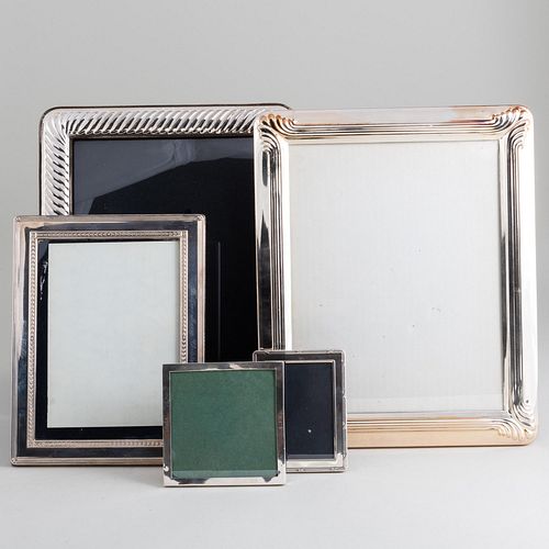 GROUP OF THREE SILVER PICTURE