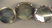 Group of three silver presenta
