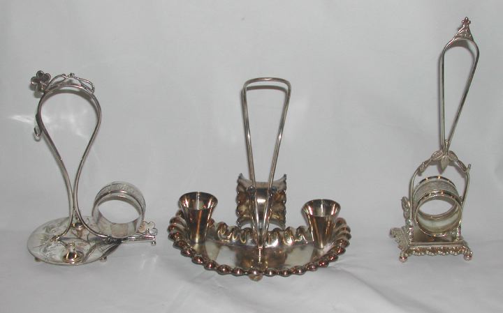 Group of Three Silverplate Napkin